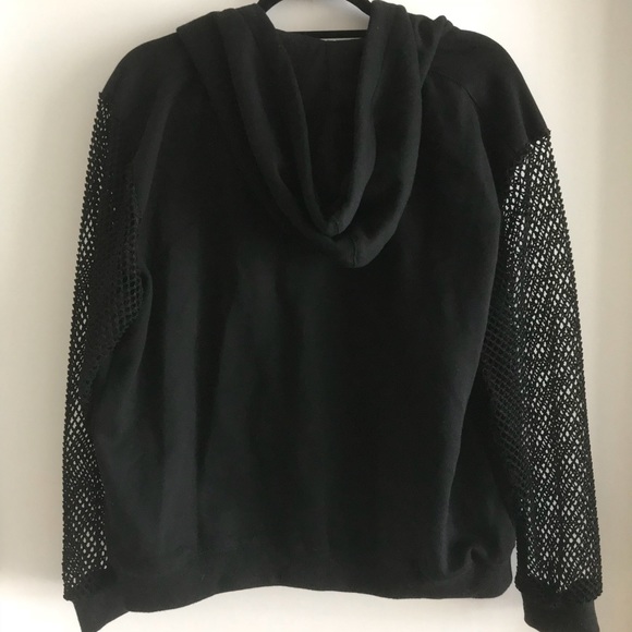 LF MESH SLEEVE ZIP HOODIE - Picture 2 of 2